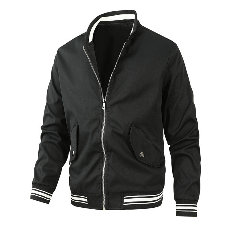 Herren stylishe Freizeitjacke mit modernem Kragen Echoarchiv