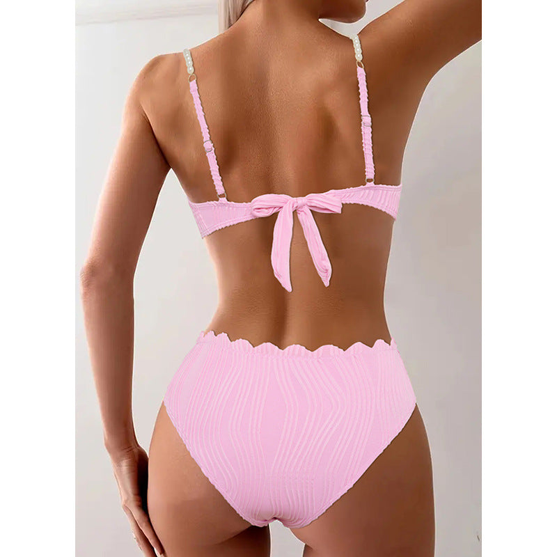Damen Push-Up-Bikini mit Raffung und eleganten Trägern Echo Archiv