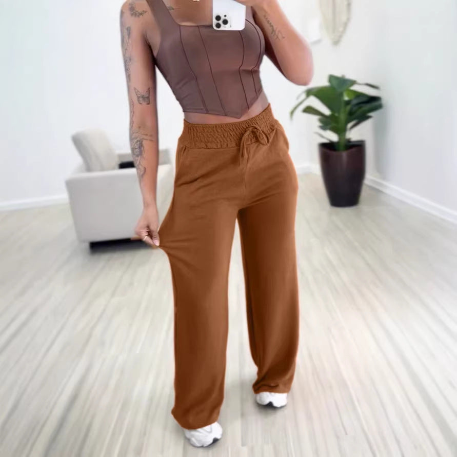 Damen Bequeme High-Waist Jogginghose Echo Archiv