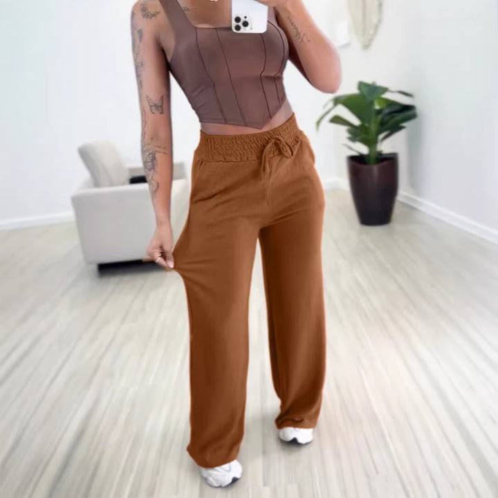 Damen Bequeme High-Waist Jogginghose Echo Archiv