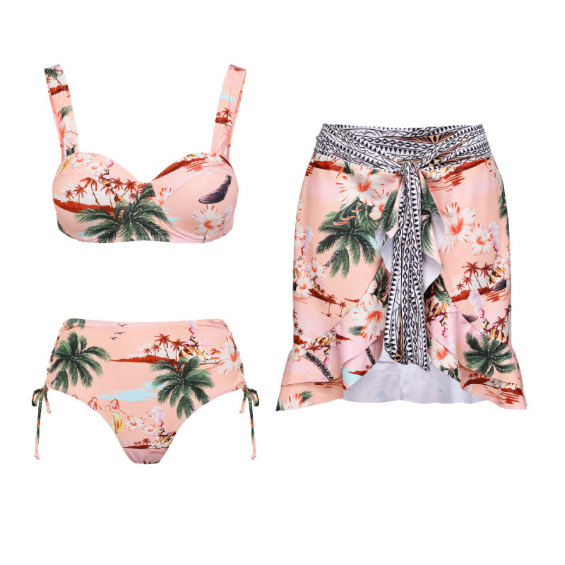 Damen Bikiniset mit hochwertigem Flowerprint und verstellbaren Trägern Echo Archiv