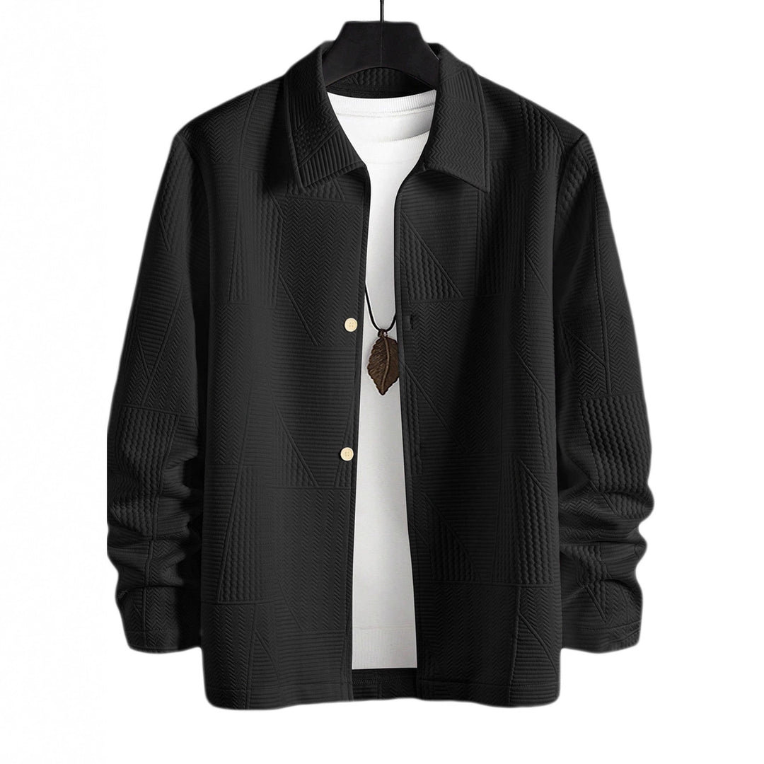 Herren modische Hemdjacke mit strukturiertem Design Echoarchiv