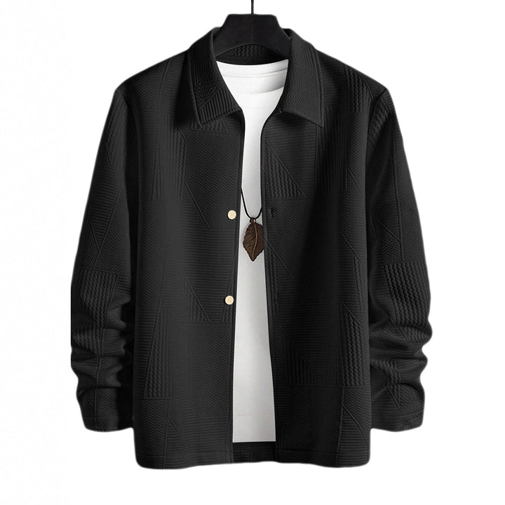 Herren modische Hemdjacke mit strukturiertem Design Echoarchiv