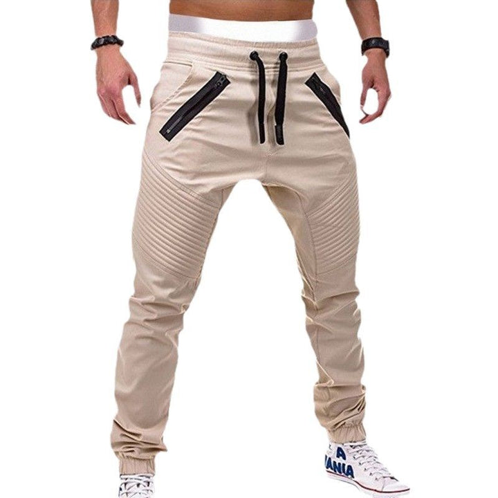 Herren Jogginghose mit modernen Reißverschlusstaschen und stylischen Rippdetails Echoarchiv