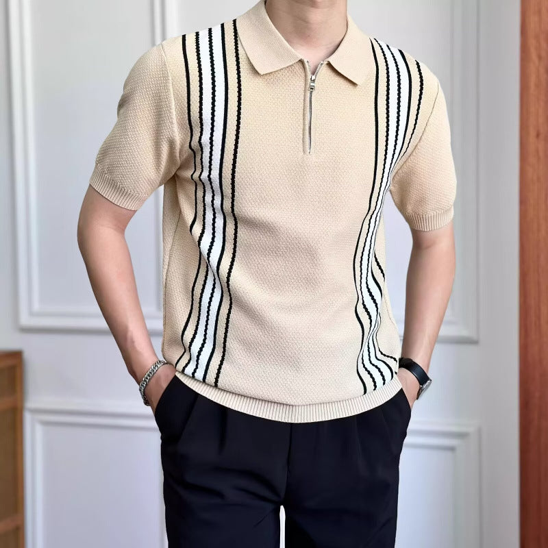 Stylisches Polohemd für Herren mit Reißverschluss Echo Archive