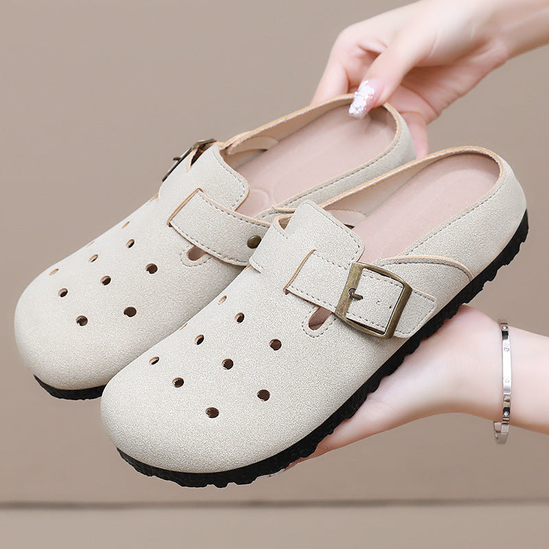 Damen nan lässiger Clog-Slipper mit verstellbarer Schnalle und ergonomischem Komfortfußbett Echo Archiv