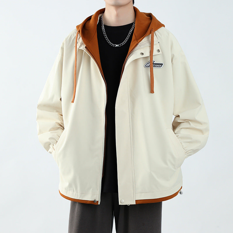 Herren Übergangsjacke mit Hoodie und praktischen Taschen Echoarchiv