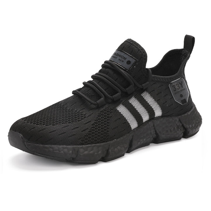 Herren Atmungsaktive Strick-Sneaker mit dämpfender Schaumsohle und Stretch-Fersenlasche Echoarchiv
