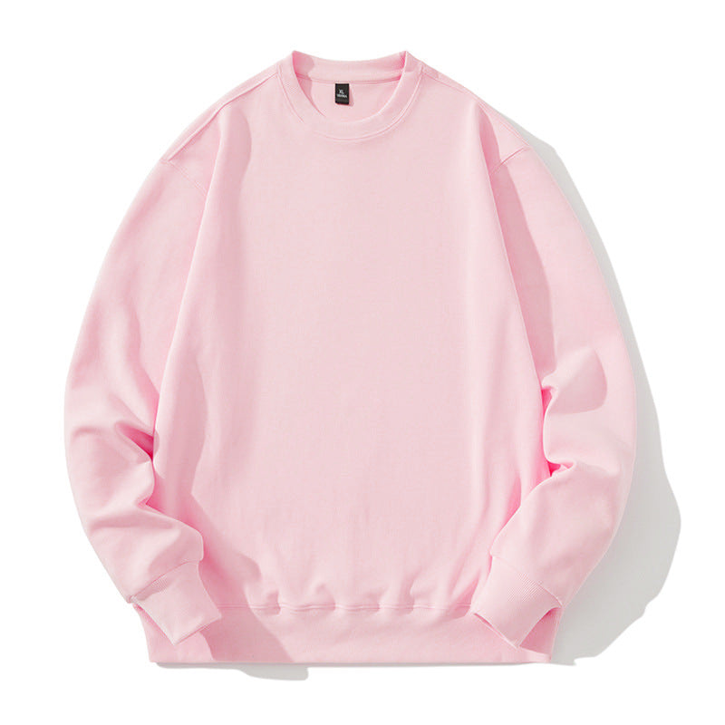 Unisex Oversize Rundhals-Sweatshirt aus Baumwollmischung mit gerippten Bündchen – Marzano