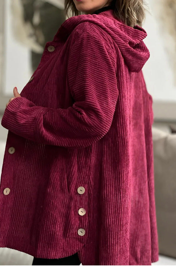 Echoarchiv | Hooded Casual-Jacke mit Fronttaschen
