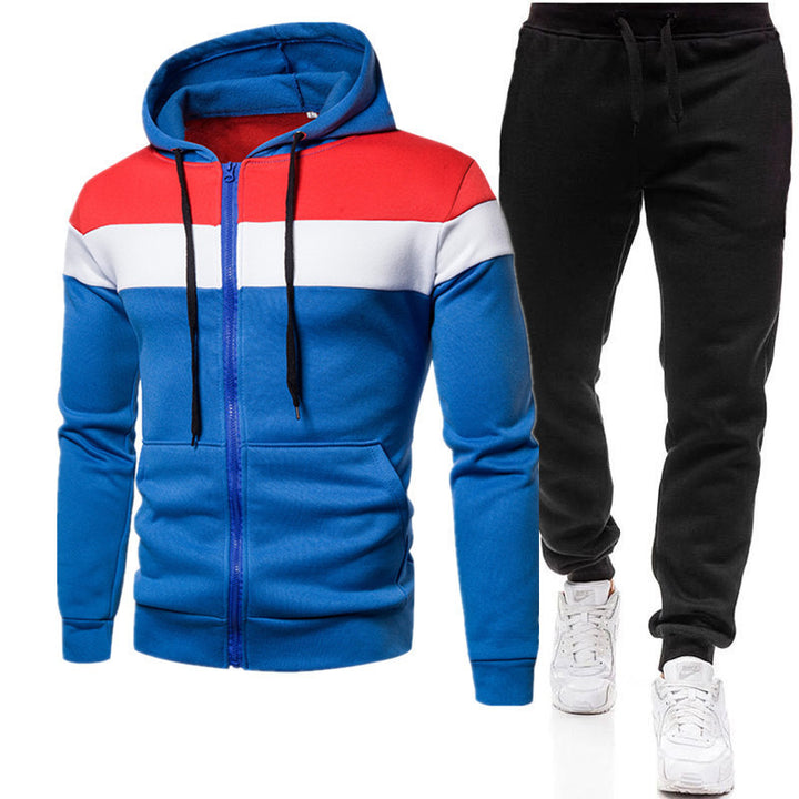 Herren sportlicher Kapuzenanzug mit bequemen Taschen Echoarchiv