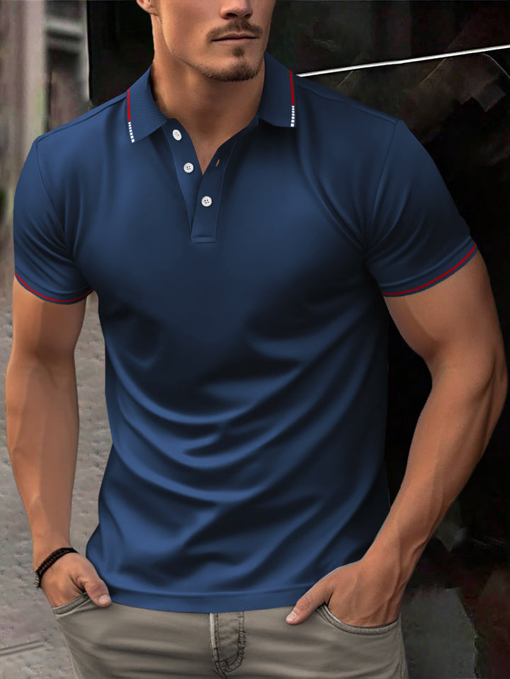 Herren modisches Polohemd mit modernen Akzenten und atmungsaktiven Eigenschaften Echoarchiv