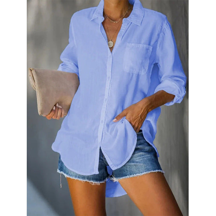 Damen lässige Bluse aus leichtem Stoff Echoarchiv