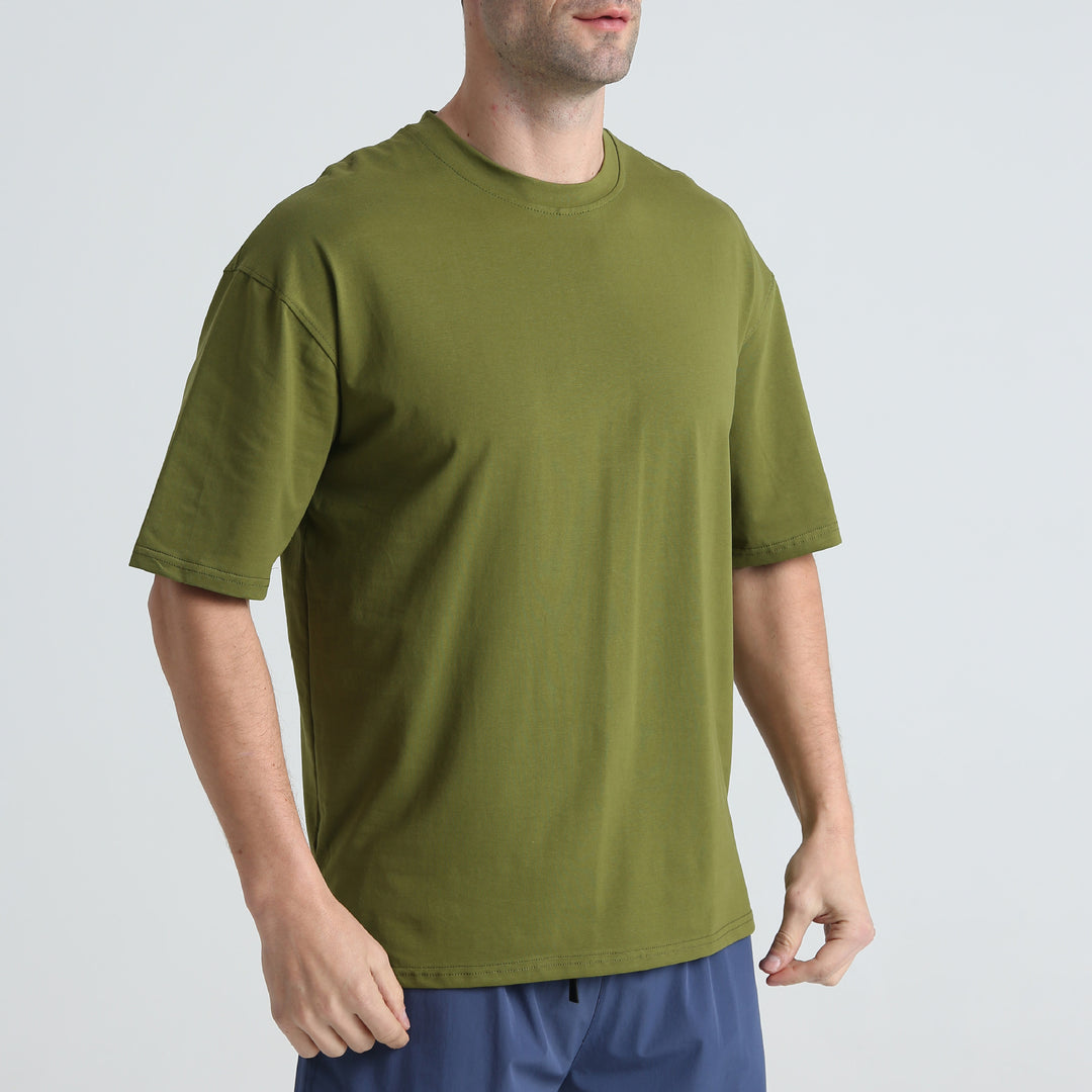 Herren Bequemes Loose-Fit T-Shirt aus hochwertiger Baumwolle Echoarchiv