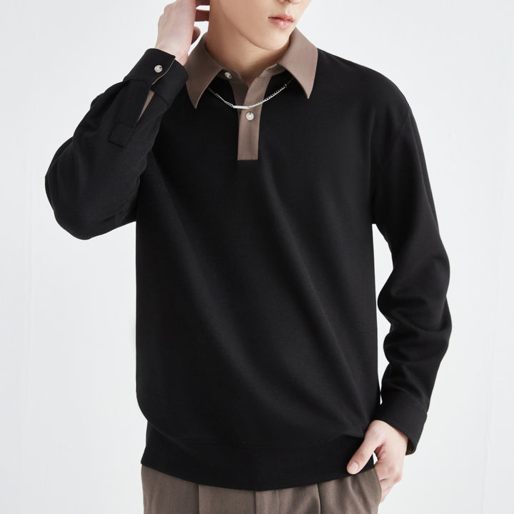 Herren elegantes Poloshirt mit modernem Kragen Echoarchiv