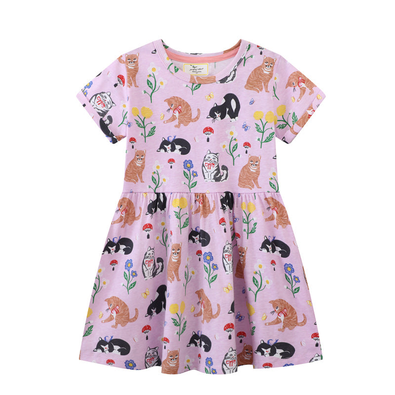 Mädchen T-Shirt Kleid mit kreativem Taschenmotiv Echo Archiv