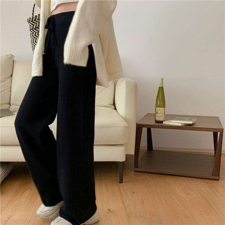 Damen Elegante weite Strickhose Echo Archiv