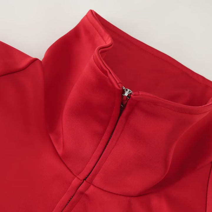 Damen Leichte Windbreaker‑Jacke mit Stehkragen, Reißverschlusstaschen und elastischem Saum Echoarchiv