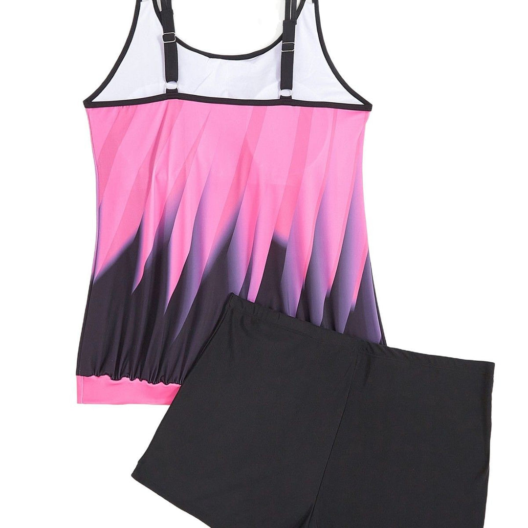 Damen Tankini-Set mit komfortablem Oberteil und kürzeren Shorts Echo Archiv