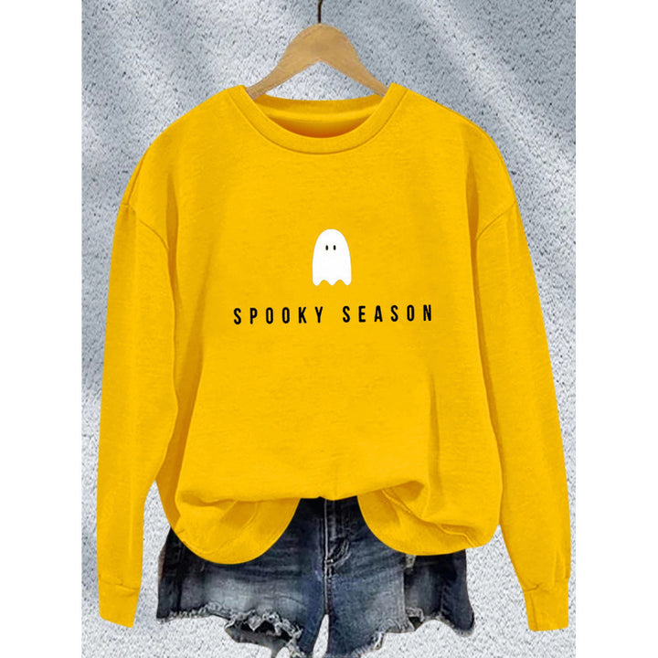 Unisex nan lässiges Halloween Sweatshirt mit Gespenst-Print und Oversize-Schnitt Echo Archiv