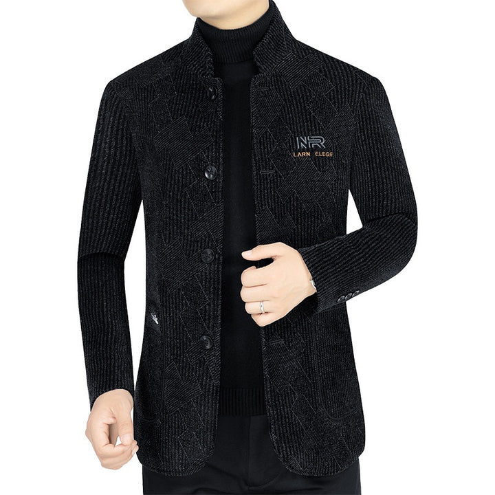 Mann Lange Jacke aus strukturiertem Stoff Echoarchiv