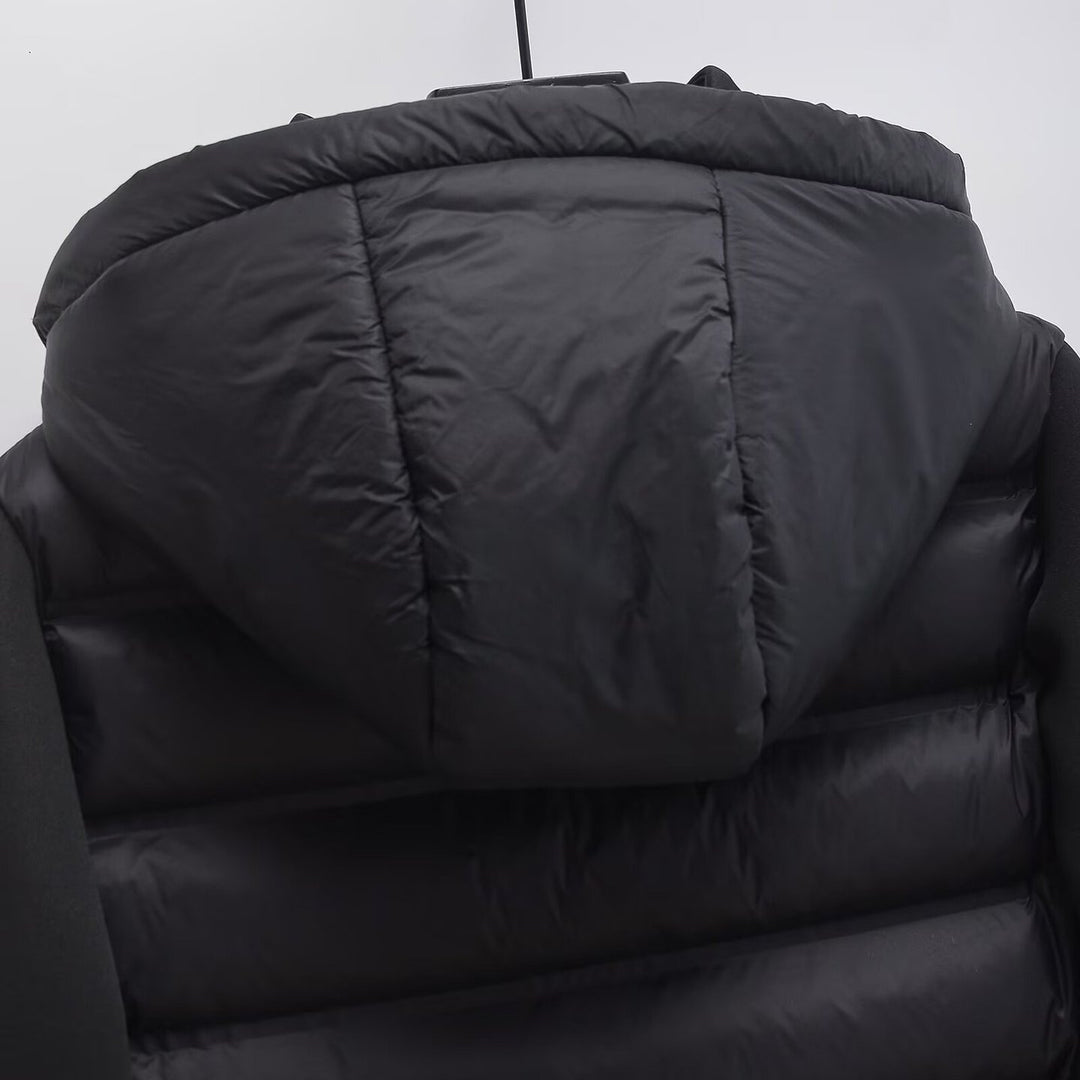 Damen Gekürzte gesteppte Hybrid‑Wattierte Jacke mit Kapuze Echo Archiv