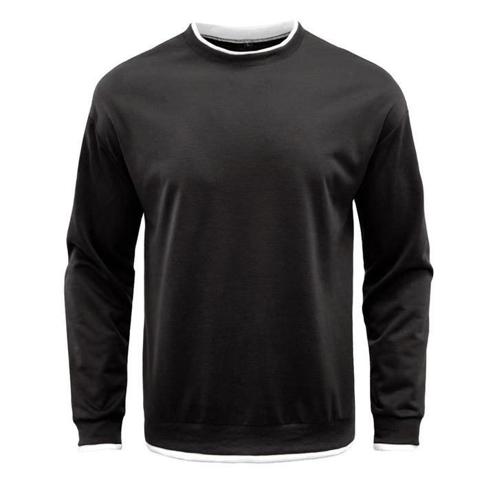 Herren lässiger Langarm-Sweater mit strukturiertem Design Echoarchiv