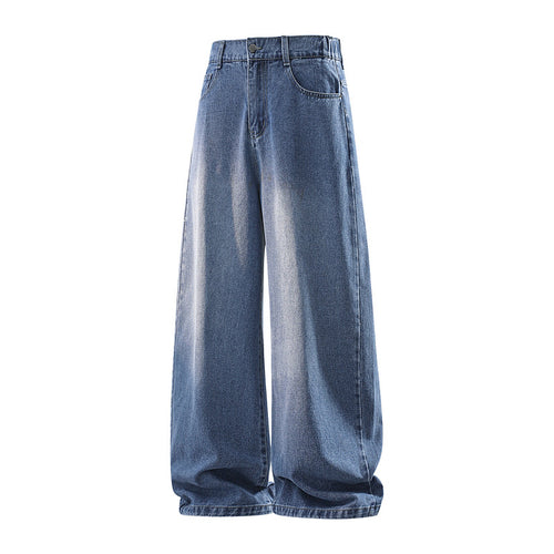 Damen Weite Jeanshose mit hohem Bund, elastischem Taillenbund und Baggy‑Silhouette Echoarchiv