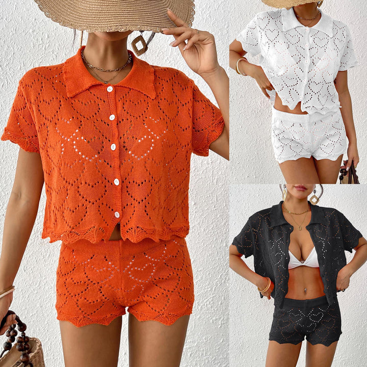 Damen luftiges Häkel-Set mit dekorativen Cut-Outs Echo Archiv