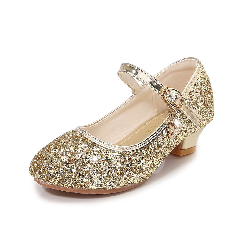 Mädchen Ballerina-Schuhe mit verstellbarem Riemen und Glitzer-Detail Echo Archiv