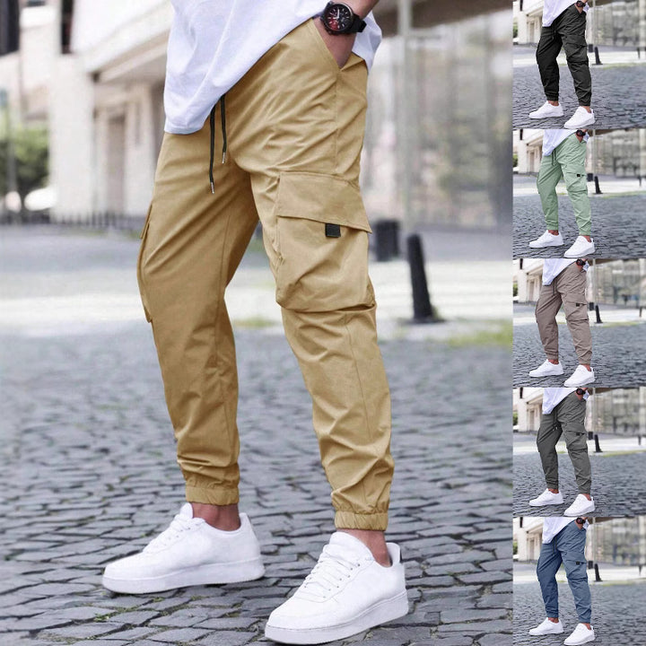 Herren Cargo-Hosen mit praktischen Seitentaschen und elastischen Bündchen Echoarchiv