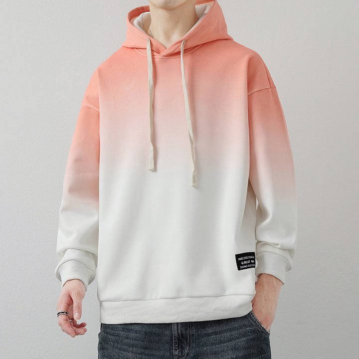 Herren lässiger Kapuzenpullover mit Farbverlauf Echoarchiv