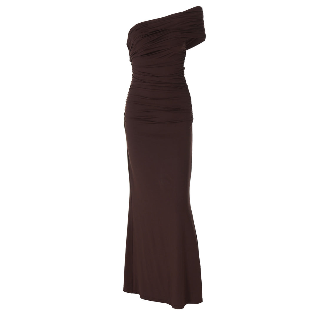 Damen Elegantes Maxikleid mit raffinierter Drapierung Echo Archiv