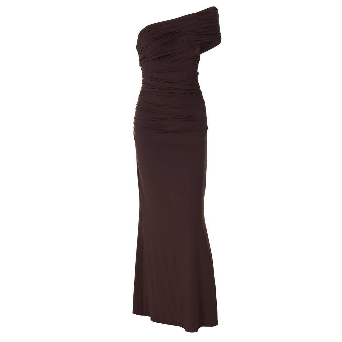 Damen Elegantes Maxikleid mit raffinierter Drapierung – Valéora