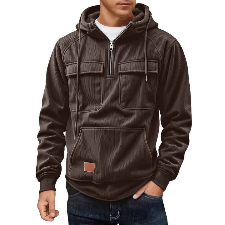 Herren Fleece-Hoodie mit praktischen Taschen Echoarchiv