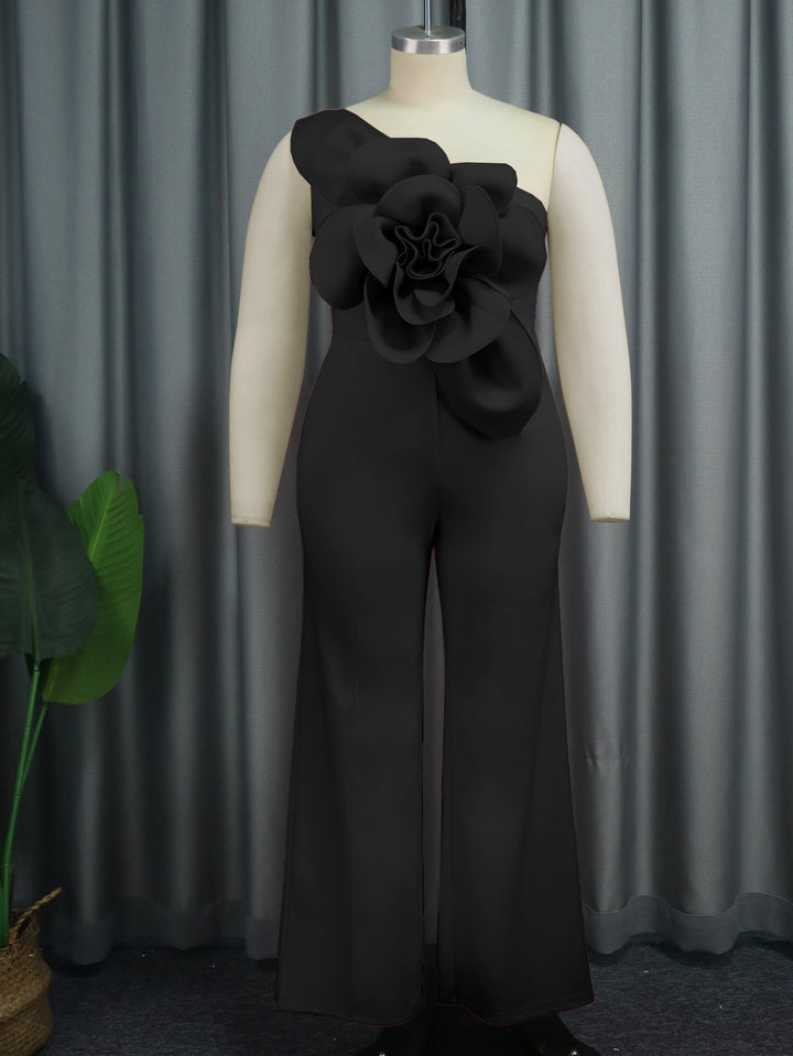 Damen eleganter Jumpsuit mit einzigartiger Blumenapplikation Echo Archiv