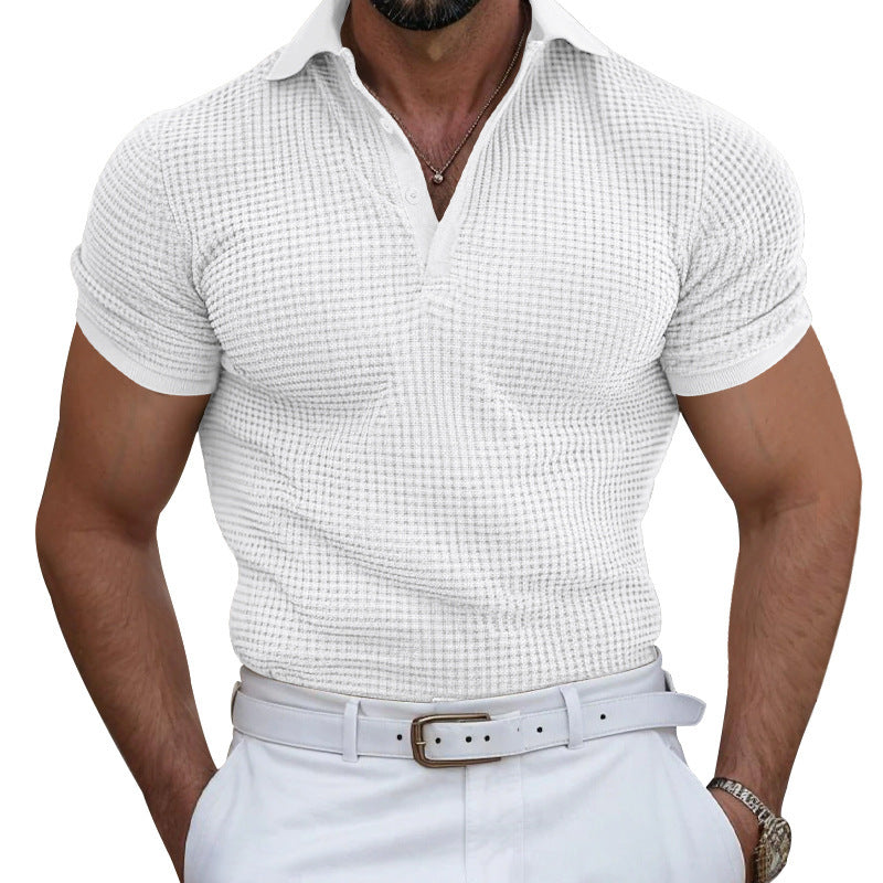 Herren Poloshirt mit strukturierter Oberfläche und atmungsaktiven Eigenschaften Echoarchiv