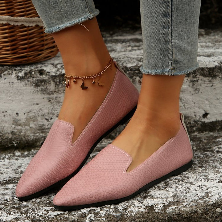 Damen  flexible Keil-Slipper mit Schlangenprägung, gepolstertem Komfortfußbett und rutschfester Gummisohle Echo Archiv