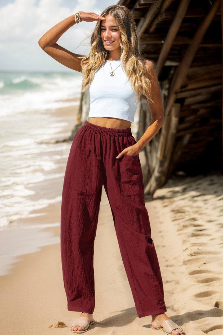 Damen Leichte und lässige Sommerhose Echo Archiv