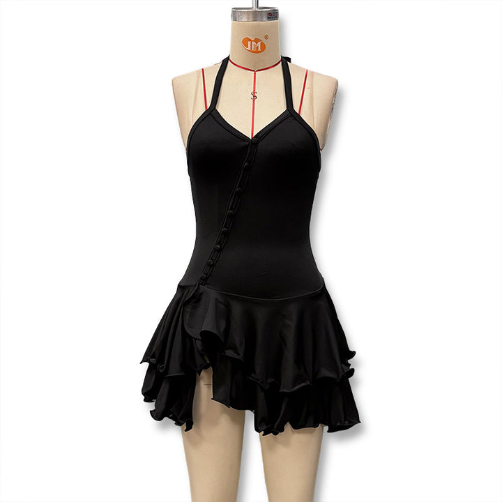 Damen Tänzeroutfit mit raffinierten Volant-Details und elegantem Schnitt Echo Archiv