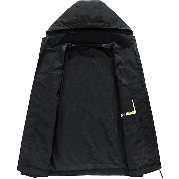 Herren Leichte Funktionsjacke mit verstellbarer Kapuze Echo Archiv