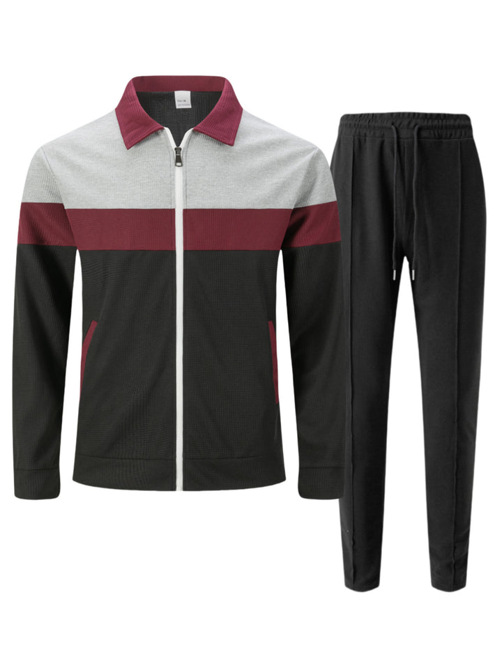 Herren Sportliches Trainingsanzug-Set mit atmungsaktivem Material und funktionellen Taschen Echoarchiv