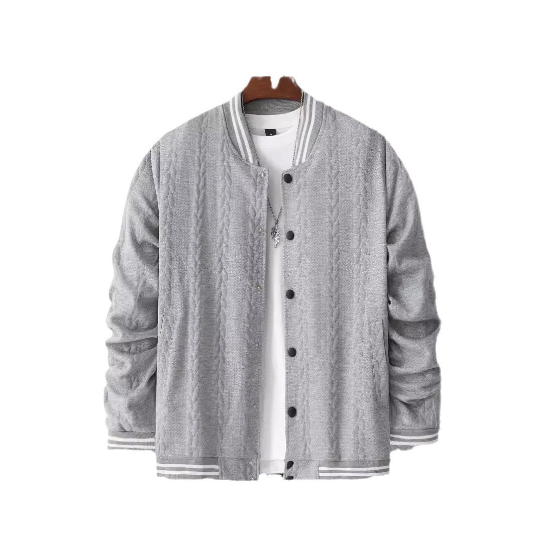 Herren Collegejacke mit klassischem Schnitt und modernen Streifen Echoarchiv