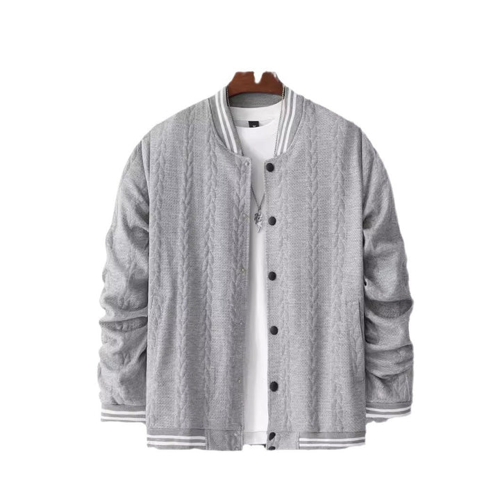 Herren Collegejacke mit klassischem Schnitt und modernen Streifen Echoarchiv