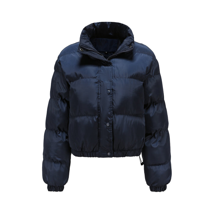 Damen nan kurze gesteppte Winterjacke mit Stehkragen und Kordelzug Echo Archiv