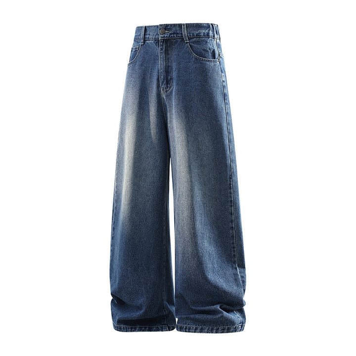 Damen Weite Jeanshose mit hohem Bund, elastischem Taillenbund und Baggy‑Silhouette Echoarchiv