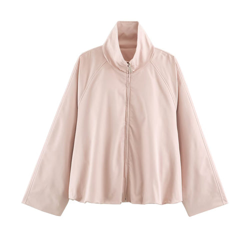 Damen Boxy Kurzblouson mit hohem Stehkragen und Reißverschluss Echo Archiv