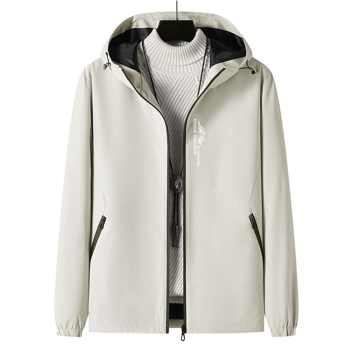 Herren Leichte Outdoor-Jacke mit verstellbarem Kapuzenkragen Echo Archiv
