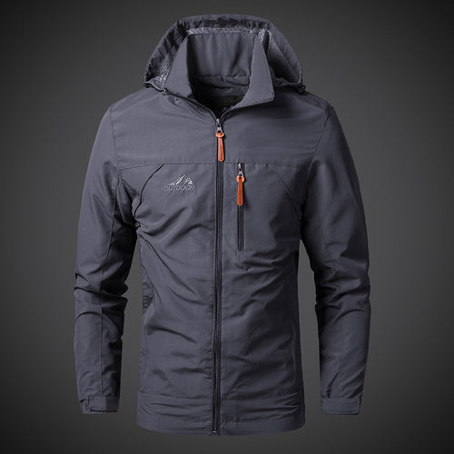 Herren Leichte Outdoor-Jacke mit verstellbarer Kapuze Echo Archiv