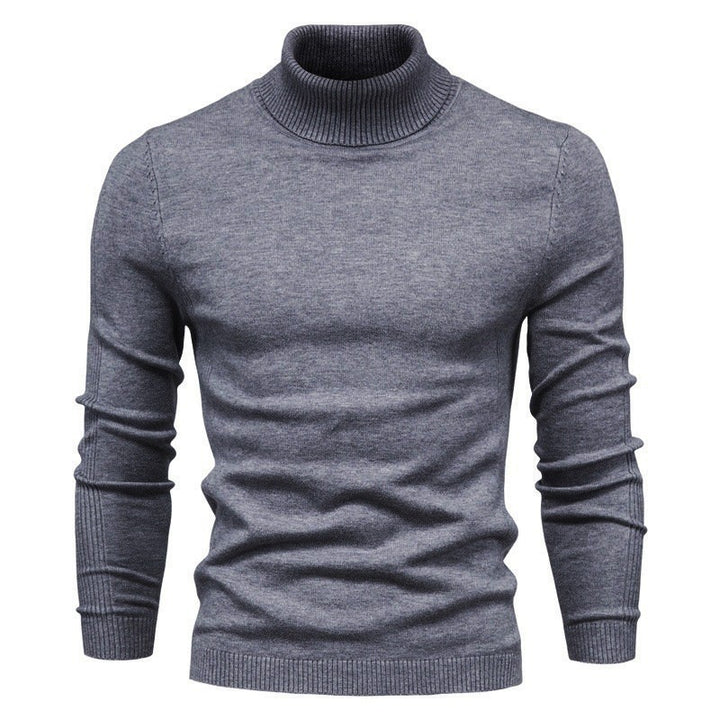 Herren eleganter Rollkragenpullover aus feinem Strick Echoarchiv